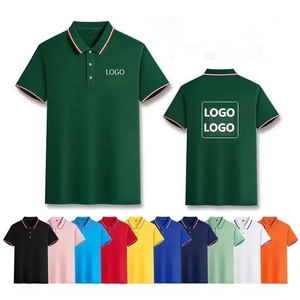 Vente en gros de polos vierges avec broderie personnalisée LogoT-Shirts polos de golf unis T-shirts polo unisexe personnalisé - Product Image 4