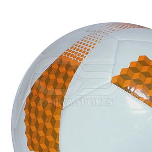 Ballon de football en gros d'usine avec impression de logo personnalisé en cuir PU entraînement de match officiel taille 5 approvisionnement sportif de football - Product Image 5
