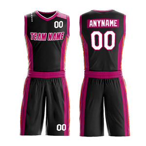 Nom d'équipe personnalisé et logo maillot de basket-ball unisexe sans manches et ensemble maillot court chemises de basket-ball personnaliser le maillot - Product Image 4