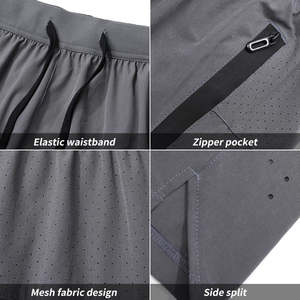 Conjunto Deportivo para Hombre, Transpirable, Camiseta y Pantalones Cortos, 2 Piezas, Conjunto de Fitness para Hombre, Cómodo - Product Image 4