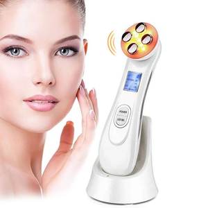 Myrva Appareil de lifting du visage à 4 diodes, portable, rechargeable par USB, microcourant, vibration, massage raffermissant pour le lifting du visage - Product Image 1