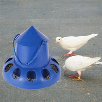 Mangeoire Automatique en Plastique pour Volaille, Distributeur de Nourriture pour Pigeons, Cailles, Poules et Perruches