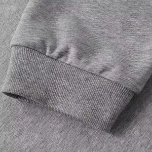 Moda al por mayor personalizado liso teñido cuello redondo sudaderas hombres Streetwear sudaderas con capucha logotipo personalizado pulóver sudadera para hombres - Product Image 5