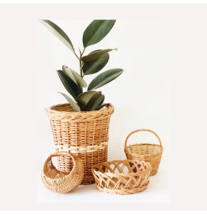 Handmade Planters Customized Design & Size Decorative Planters Rattan Core Desk Planters Flower <b>Pots</b> for Indoor Outdoor Planting - Product Image 4