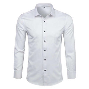 Chemises de travail à manches courtes boutonnées d'approvisionnement d'usine de qualité supérieure Chemise boutonnée décontractée en pur coton - Product Image 1
