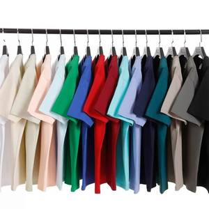 20 couleurs unisexe haute qualité coton T-shirt 240gsm poids lourd vierge t-shirts conception personnalisée T-shirt pour hommes - Product Image 3