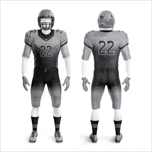 Nouveau Design Uniforme de Football Américain-Maillot de Pratique Respirant et Ensemble Plus Size Summer Season Printed Techniques - Product Image 1