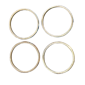 4 Piece Intricate Blue Turquoise Mosaic Inlay Bangles Handcrafted Brass Jewelry Traditional <b>Ethnic</b> Indian Style Metal Bracelets - Product Image 3