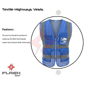 Chaleco de Seguridad de Alta Visibilidad FLASH GEAR ANSI Clase 1, Impermeable, para Hombre y Mujer, Color/Logotipo Personalizable, Seguridad Nocturna para Toda Temporada - Product Image 4