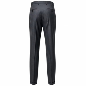Pantalon de costume en laine mélangée antistatique pour homme, coupe ajustée, formel, professionnel, pour le bureau, vêtements de travail, E - Product Image 2