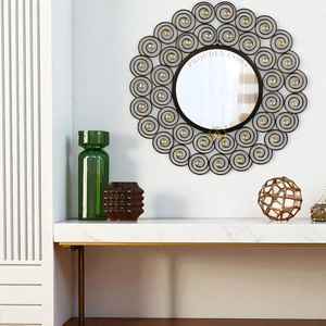 Miroir mosaïque argent, miroir mosaïque rond - Product Image 5