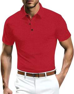 Polo personnalisé de haute qualité pour hommes, polo à logo brodé ou imprimé, t-shirt respirant et décontracté - Product Image 6