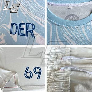 Tùy Chỉnh Mỏng Phù Hợp Với Nhanh Chóng Khô Polyester Thăng Hoa Retro Thiết Kế Bóng Đá Jersey 100% Polyester Đồng Phục Bóng Đá Cho Nam Giới Và Phụ Nữ - Product Image 5