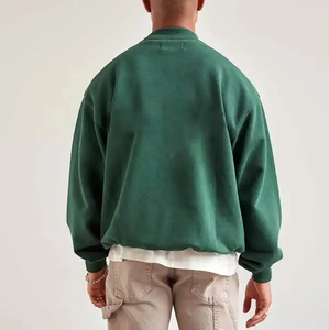 เสื้อสเวตเตอร์คอตตอนของผู้ชายเสื้อวินเทจคอปกซักได้พิมพ์โลโก้ปักลาย3D ฤดูหนาว - Product Image 2