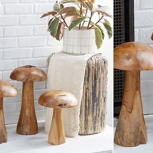 Soporte de setas de primera calidad hecho de madera maciza utilizada en la decoración orgánica del hogar, habitaciones ecológicas o ajustes de altar - Product Image 3