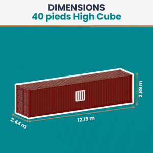 Contenedores de cubo alto (HC) de 40 pies - Product Image 2