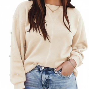 Sweat-shirt d'hiver surdimensionné pour femme personnalisé, multicolores, manches longues, haute qualité, vente en gros, 100% coton, coupe-vent devant - Product Image 6