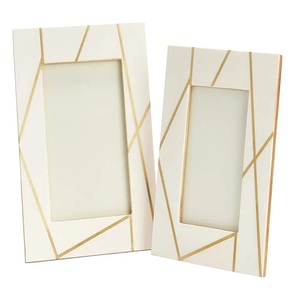 Marco de Fotos Único de Resina, Incrustaciones y Latón, Marco de Fotos Moderno de faizacraft - Product Image 1