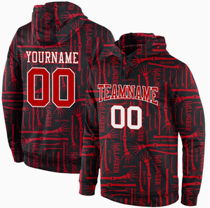 เสื้อฮู้ดกีฬาพิมพ์ลายซับลิเมชันสำหรับผู้ชายผู้หญิงและเยาวชน - Product Image 1