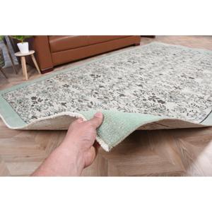 Tapis vintage 5,4 x 9,9 pieds, tapis turc blanc à pois en laine - Product Image 4