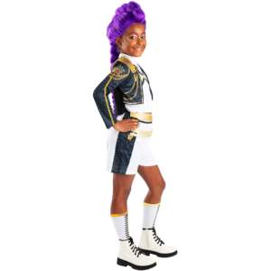 Disfraz de Rumi Dorado Deluxe de K-Pop Demon Hunters para Niños, Incluye Top y Pantalones Cortos con Cinturón 3D y Calentadores de Piernas con Lentejuelas - Product Image 3