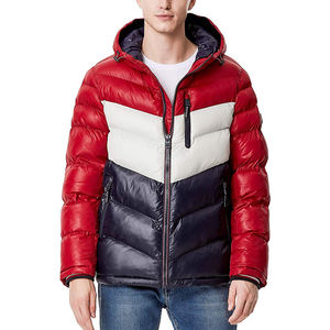 Chaquetas de Invierno Acolchadas de Primera Calidad para Hombre con Diseño Acolchado, Cierre de Cremallera, Chaqueta Acolchada con Capucha Resistente al Agua para Hombre - Product Image 2