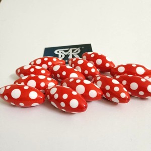 Figuras Únicas de Resina Ovalada Roja con Puntos, Hechas a Mano, para Manualidades, Joyería, Collar, Pulsera, Proyectos Creativos de Abalorios, Ángel - Product Image 2