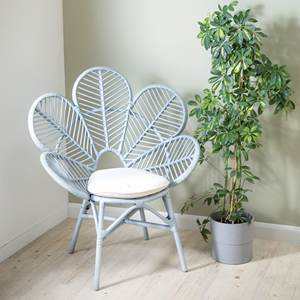 Chaises de mariée et marié en rotin de haute qualité en forme de fleur de couleur naturelle - Product Image 3