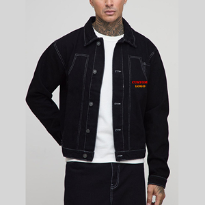 Veste en jean pour hommes d'hiver de haute qualité 100% coton Style Vintage personnalisé avant coutures contrastées doublure de couleur personnalisable - Product Image 6