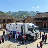 Camión Clínica Veterinaria Móvil Personalizado sobre Chasis para Atención Médica y Operaciones de Apoyo Sanitario en Granjas Ganaderas Rurales