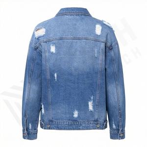 Vestes en jean respirantes sur mesure pour femmes, vêtements d'extérieur délavés, rembourrage en coton, nouvelle mode, service OEM, manteau d'hiver, streetwear - Product Image 2