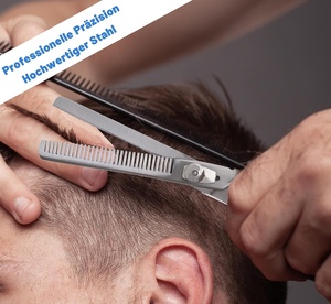 Tijeras de Entresacar Profesionales de Acero Inoxidable para Peluquería, con Mango Suave y Cómodo, Anillo de Apoyo para el Dedo, OEM KKZ - Product Image 6