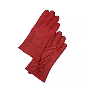 ถุงมือหนัง Napa lambskin สำหรับผู้หญิง, สินค้ามาใหม่ฤดูหนาวผ้าขนสัตว์แคชเมียร์บุขนแกะสไตล์วินเทจสำหรับกีฬาแฟชั่น - Product Image 2