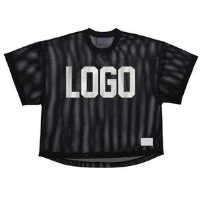 เสื้อคอกลมผ้าฝ้ายถักลายตาข่ายพิมพ์ซับลิเมชันสำหรับ100% - Product Image 4