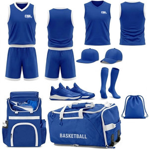 Ensemble de vêtements de sport modernes pour le basketball, design confortable pour les séances d'entraînement et les performances en match. - Product Image 1