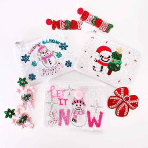 Porte-monnaie en forme de bouteille de champagne scintillante pour femmes, design luxueux, perles de rocaille et broderie, fabriqué à la main en Inde - Product Image 6