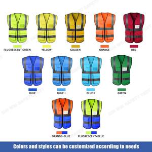 เสื้อกั๊กสะท้อนแสงแบบมีหลายช่องใส่ของ พร้อมโลโก้สั่งทำพิเศษ สำหรับวิศวกรรักษาความปลอดภัย ชุดยูนิฟอร์มทำงาน  เสื้อกั๊กนิรภัยแบบ Hi-Vis พร้อมกระเป๋า - Product Image 5