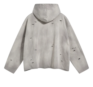 Top Tendance Sun Faded Hoodie pour Hommes Doux et Lisse Confortable Séchage Rapide Street Wear Ourlet Brut Taille Basse quantité minimale de commande Tournage Rapide - Product Image 2