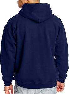 Sweat à capuche unisexe surdimensionné en polaire 100% coton avec logo réfléchissant brodé, vente en gros ODM, sensation de qualité divine pour l'hiver - Product Image 4