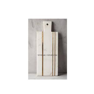 Tabla de cortar de utensilios de cocina para restaurante, forma y tamaño personalizados, tabla de cortar de decoración del hogar de mármol sólido de la India - Product Image 1