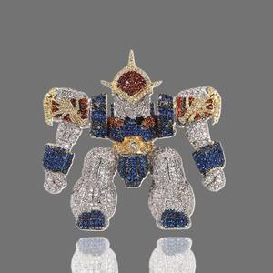 Joyería fina personalizada 925 Plata 10K 14K Oro Moissanite Diamante Colgante IGI Certificado Iced Hip Hop Style Factory Direct Christian - Product Image 3