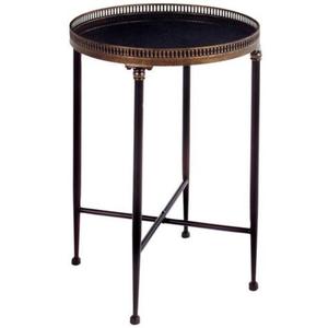 <b>Round</b> Shape Top Minimalist Style Metal <b>Coffee</b> Side <b>Table</b> with a Smooth Surface and Sleek Finished for <b>Small</b> Spaces - Product Image 2