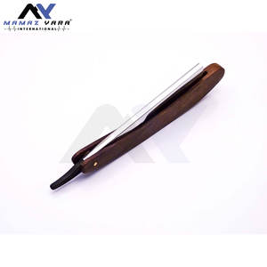 Maquinilla de afeitar recta personalizable de calidad superior, uso Personal profesional, hoja de acero inoxidable, Natural mango de madera, herramienta de afeitado - Product Image 5