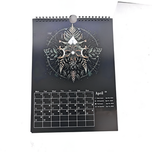 2024 Темный лесной лунный календарь ведьма календарь офисный календарь с силиконовым деревом кожа металл-новый дизайн - Product Image 5