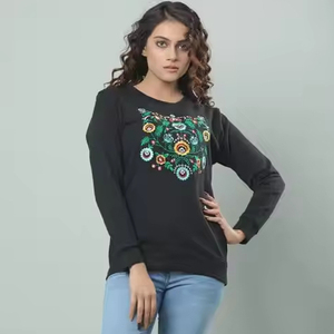 Tshirt for women simple yet stylish cotton blend fabric soft feel great for work or weekend wear women tshirts - Product Image 5