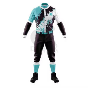 Uniforme de Béisbol Transpirable de Alta Calidad, Ligero, 100% Poliéster, Diseño Personalizable con Cuello en V para Hombres Adultos - Product Image 2
