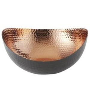 food safe copper serving bowl with <b>lacquer</b> coating ideal for dry fruits snacks sweets and kitchen display - Product Image 2