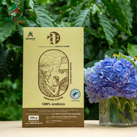 Granos de Café Arábica de Alta Calidad con Sabor Vietnamita, Tueste Medio, para Uso Comercial, Empacados en Bolsa, Exportación/Importación