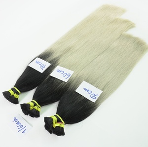 Beauté nouvelle mode nouvelle tendance cheveux colorés extension de cheveux en vrac vierge Remy cheveux humains de haute qualité du Vietnam en gros - Product Image 5