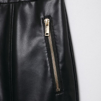 Willshela, pantalones rectos con cremallera frontal negros de PU a la moda para mujer, pantalones vintage de cintura alta y largo completo para mujer, pantalones elegantes para mujer
